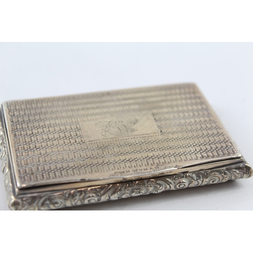 361 - Antique William IV c.1830's Birmingham Sterling Silver Snuff Box (75g)