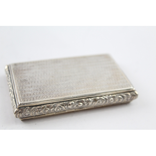 361 - Antique William IV c.1830's Birmingham Sterling Silver Snuff Box (75g)