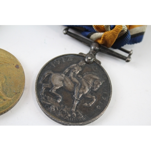 379 - WW1 Medal Pair MZ2576 J. Wakefield ABRNVR x 2