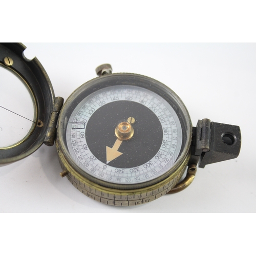 380 - WW1 1915 Dated British Military Compass Verners Pattern Anglo Swiss Ass