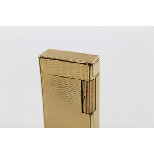 398 - St Dupont Gold Plated Lighter Untested