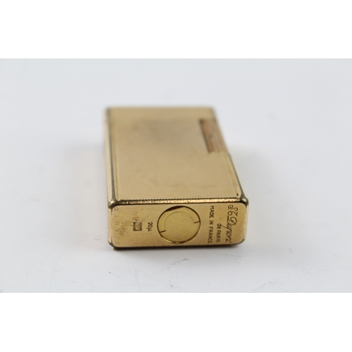 398 - St Dupont Gold Plated Lighter Untested