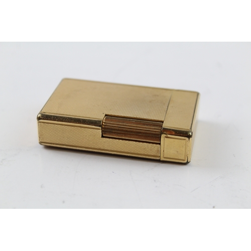 398 - St Dupont Gold Plated Lighter Untested