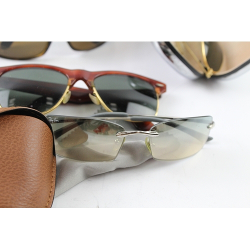 420 - Collection of Designer Rayban Sunglasses Inc Cases  x 5