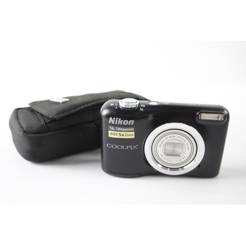 Nikon Coolpix A10 Compact Digital Camera Working W/ Nikkor 5x Optical Zoom Lens