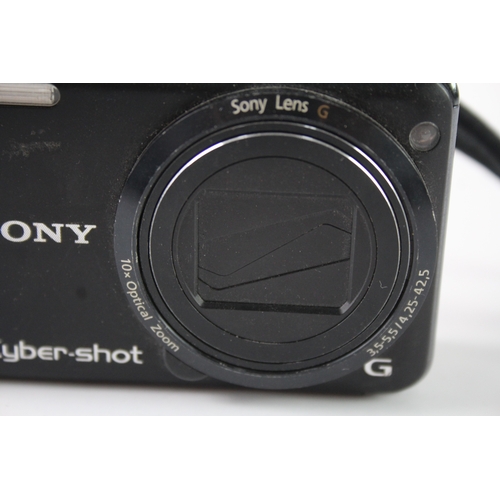 445 - Sony Cybershot G DSC-HX5 Digital Compact Camera Working w/ 10 x Optical Zoom