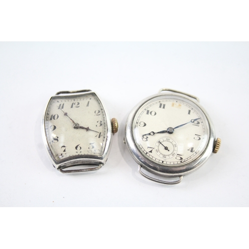 461 - Men's Vintage 925 Silver Trench Style Watches Hand-Wind  WATCH RUNS