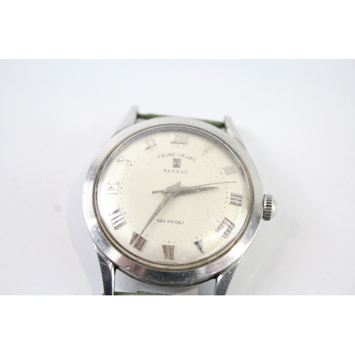 465 - Men's Vintage Favre-Leuba Sea Raider Watch Hand-Wind  WATCH RUNS