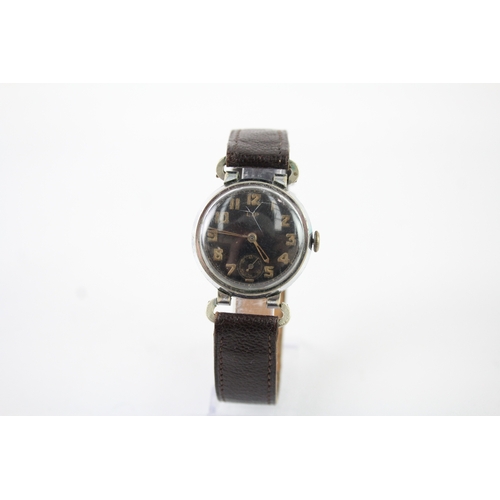 468 - Men's Vintage LIP Military Style Watch Hand-Wind  WATCH RUNS