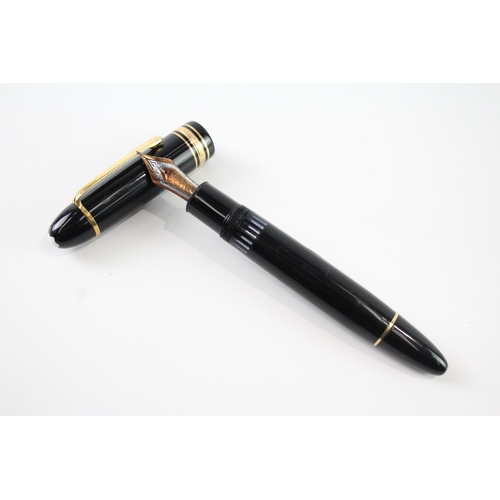 488 - Vintage Montblanc Meisterstuck No.149  Black Fountain Pen w/ 14ct Nib WRITING