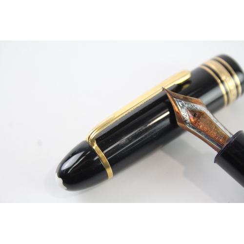 488 - Vintage Montblanc Meisterstuck No.149  Black Fountain Pen w/ 14ct Nib WRITING