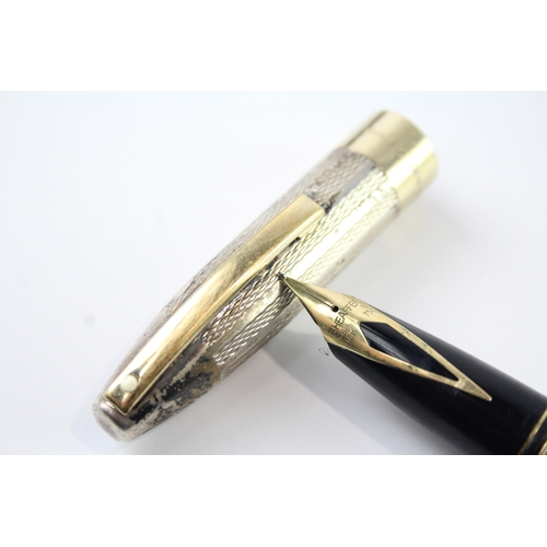 489 - Vintage Sheaffer PFM Pen For Men .925 Sterling Silver Fountain Pen 18ct Nib 40g