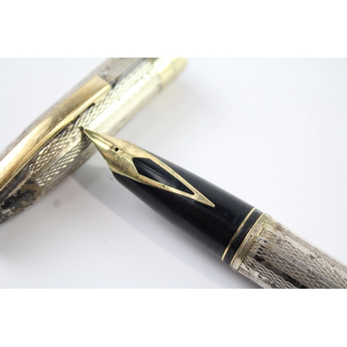 489 - Vintage Sheaffer PFM Pen For Men .925 Sterling Silver Fountain Pen 18ct Nib 40g