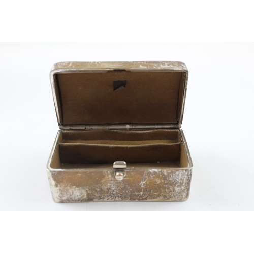 360 - Antique  Hallmarked 1913 Chester Sterling Silver Jewellery Box (158g)