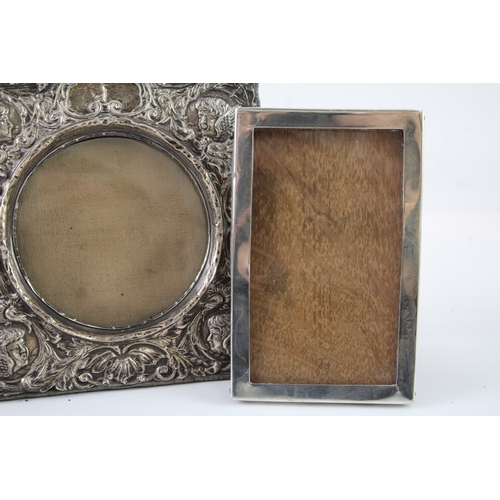 378 - 4 x Antique / Vintage .925 Sterling Silver Small Photograph Frames (284g)