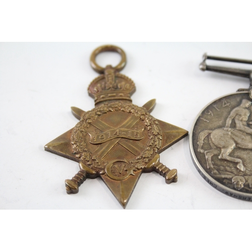 408 - WW1 1914-15 Star Medal Trio 13062 Pte A. Vershaw Cheshire Regt x 3