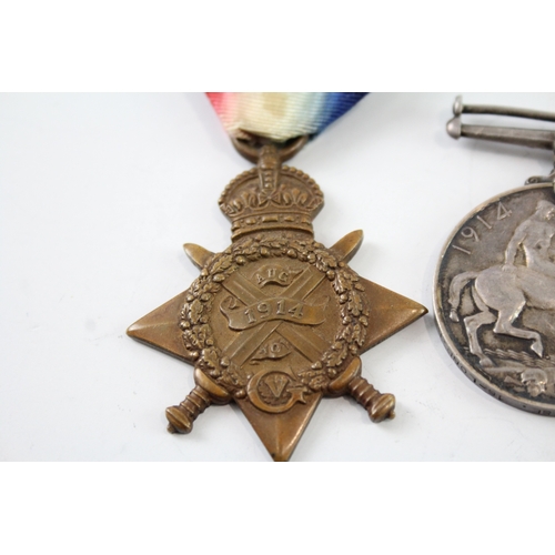 414 - WW1 1914 Mons Star Medal Trio 2283 Pte A.C Cawse 16th London x 3