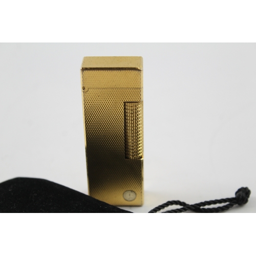 423 - Dunhill Rollagas Pocket Lighter Gold Plated Working