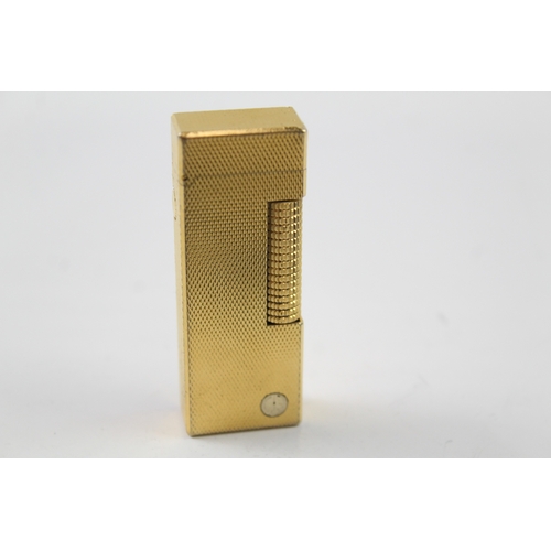 423 - Dunhill Rollagas Pocket Lighter Gold Plated Working