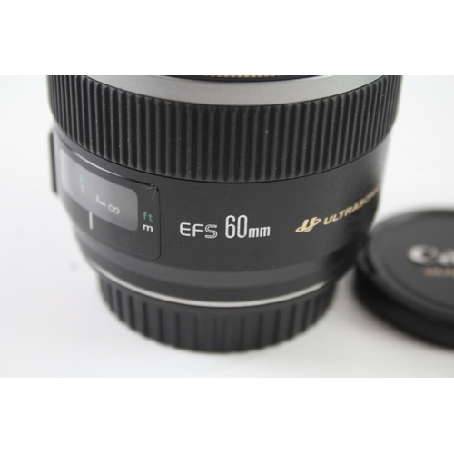 451 - Canon EFS 60mm F/2.8 USM Vintage Autofocus Camera Lens Working