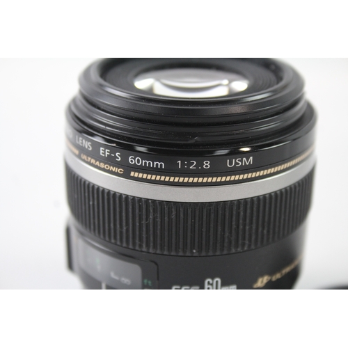 454 - Canon EFS 60mm F/2.8 USM Vintage Autofocus Camera Lens Working