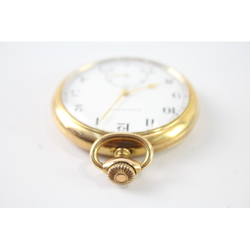 465 - Garrard British Rail Presentation Rolled Gold Pocket Watch Hand-Wind WATCH RUNS