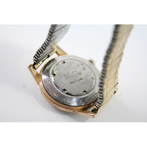 468 - Men's Vintage Mudu Gold Tone Watch Automatic WATCH RUNS