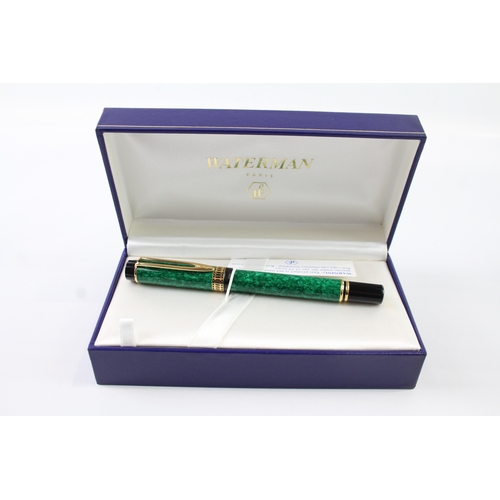 Waterman Ideal Green Lacquer Fountain Pen w/ 18ct Nib WRITING Boxed