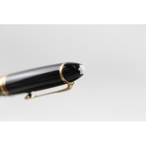 480 - Vintage Montblanc Meisterstuck No.146 Black Fountain Pen w/ 14ct Gold Nib , Box