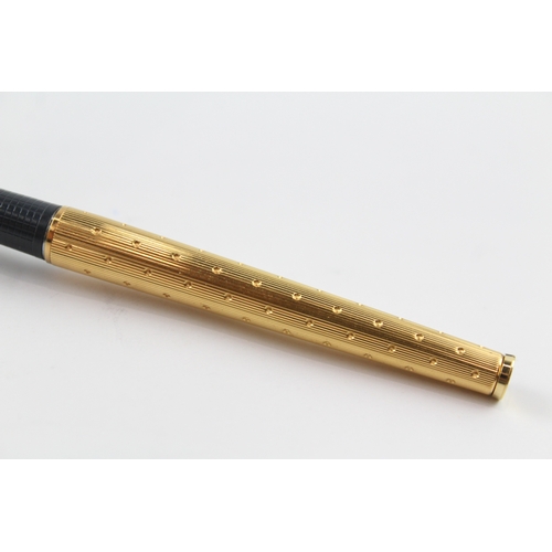 488 - Vintage Parker Classic Gold Plated Slimline Fountain Pen w Gold Plate Nib WRITING