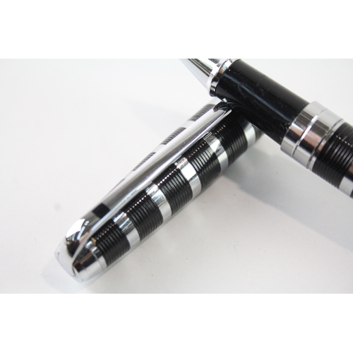 493 - S.T DUPONT Black & Silver Tone Rollerball Pen - Untested - 6E8C168