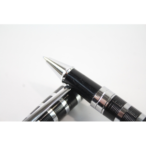 493 - S.T DUPONT Black & Silver Tone Rollerball Pen - Untested - 6E8C168