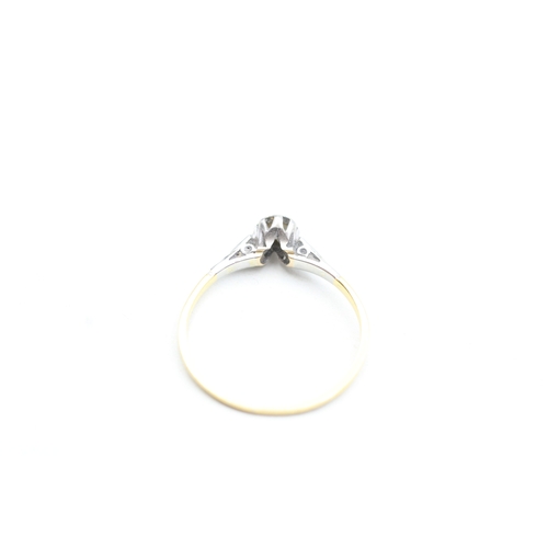 57 - 18ct gold diamond set solitaire ring (1.4g)