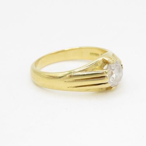 1 - 18ct Gold and Diamond (1.32ct) Ring - 8.3g - Size S 1/2