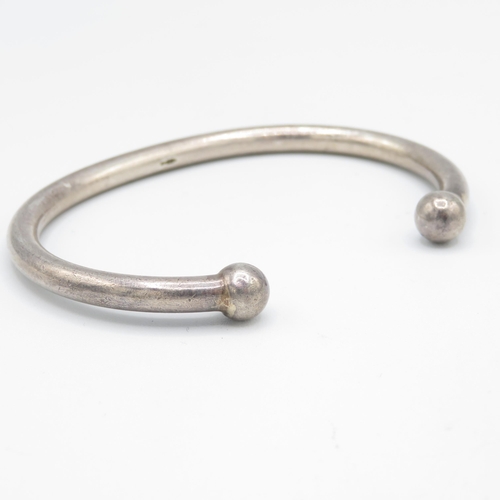 338 - 4 x HM Silver torque bangles (84.8g)