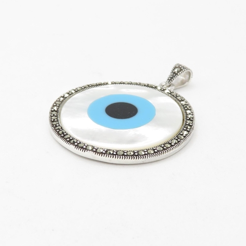 344 - HM 925 Sterling Silver Magic Eye Pendant (10.4g) In excellent condition