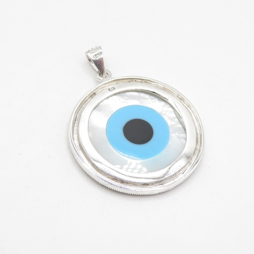 344 - HM 925 Sterling Silver Magic Eye Pendant (10.4g) In excellent condition