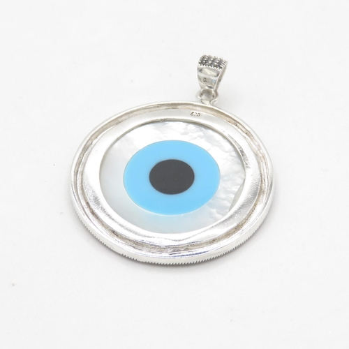 344 - HM 925 Sterling Silver Magic Eye Pendant (10.4g) In excellent condition