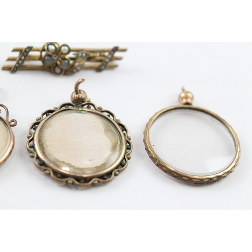 171 - A collection of antique jewellery (34g)