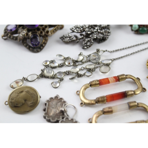 182 - A collection of antique jewellery for restoration (83g)