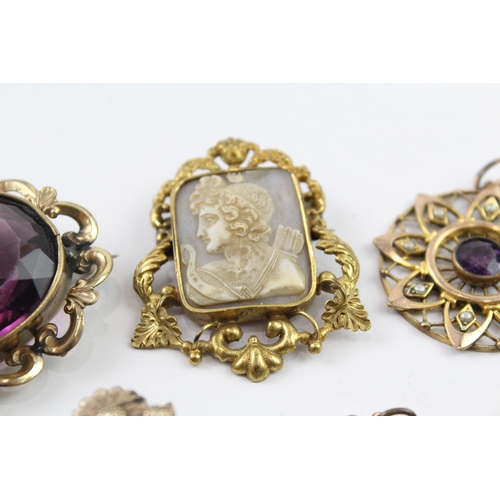 210 - A collection of antique jewellery (62g)