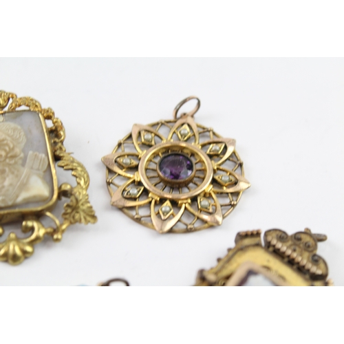 210 - A collection of antique jewellery (62g)