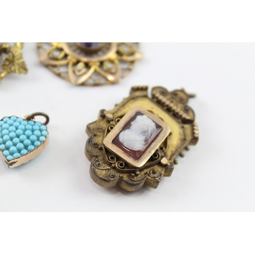 210 - A collection of antique jewellery (62g)