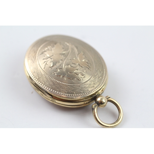 270 - 9ct gold Victorian back and front double locket (16.7g)
33.2mm by 28.6mm - excluding the bail