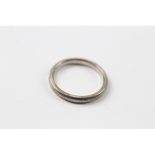 462 - A silver ring and keyring by Tiffany and Co (10.4g)