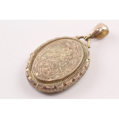 47 - 9ct gold back and front Victorian locket (10.3g)