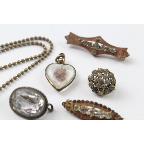 484 - A collection of antique jewellery (29g)