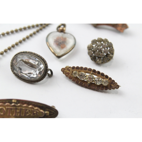 484 - A collection of antique jewellery (29g)