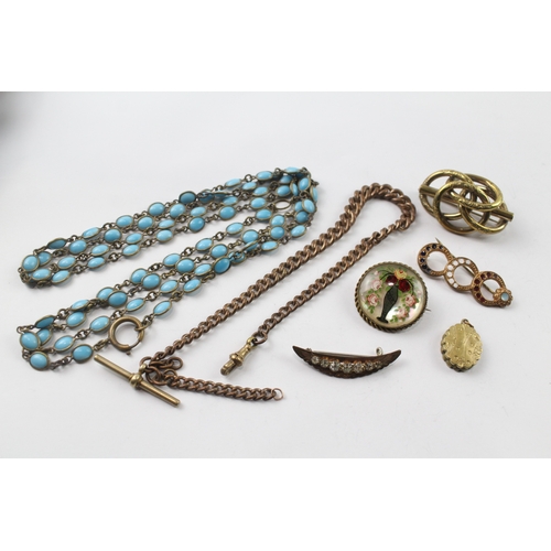 538 - A collection of antique jewellery (102g)