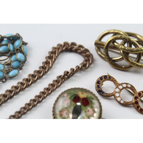 538 - A collection of antique jewellery (102g)